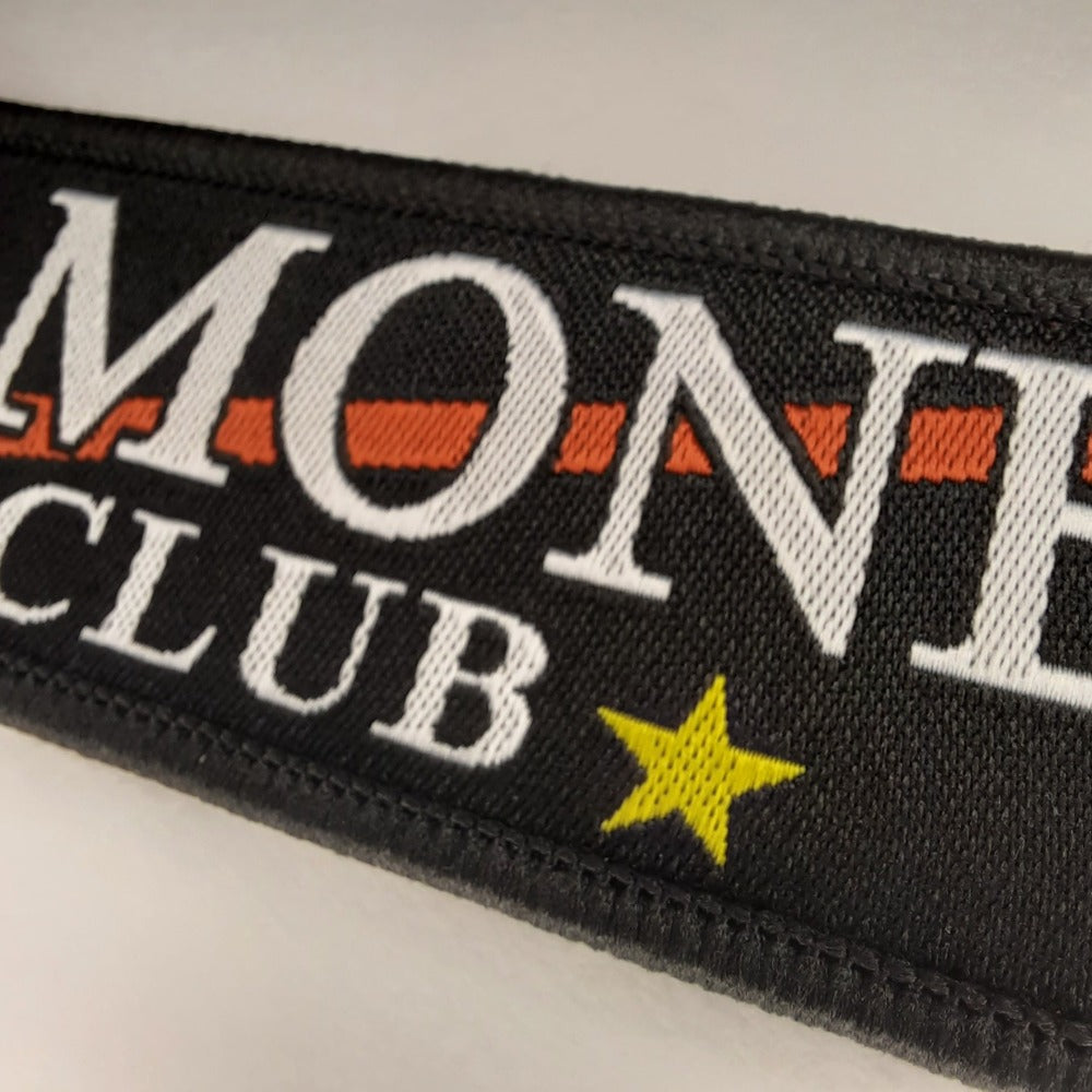 No Money Club detail material keytag keyclip keyring