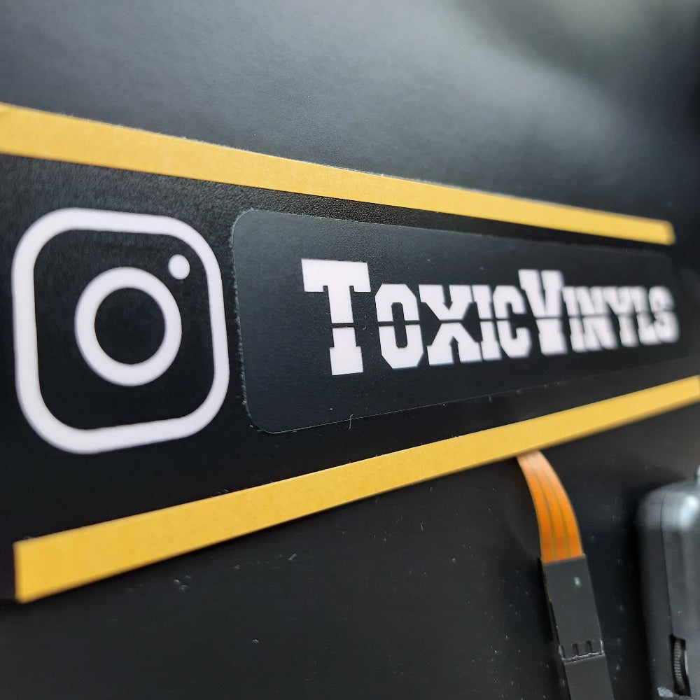 Personalised electrick glowing sticker