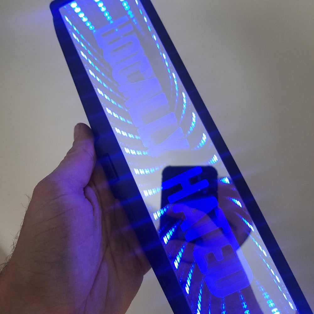 Locally Hated Infinity car mirror