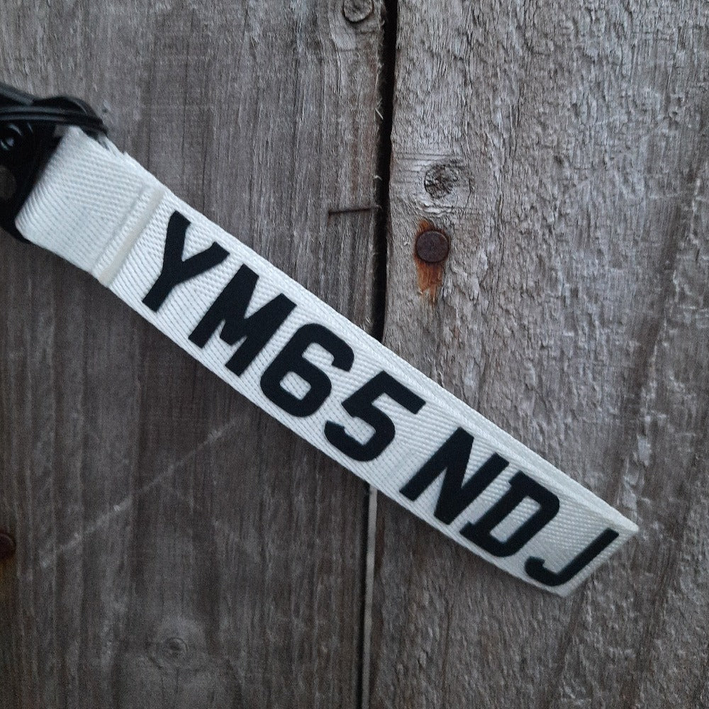 Personalised Key tag key clip keychain keyring lanyard