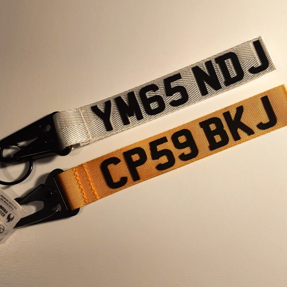 Personalised Key tag key clip keychain keyring lanyard