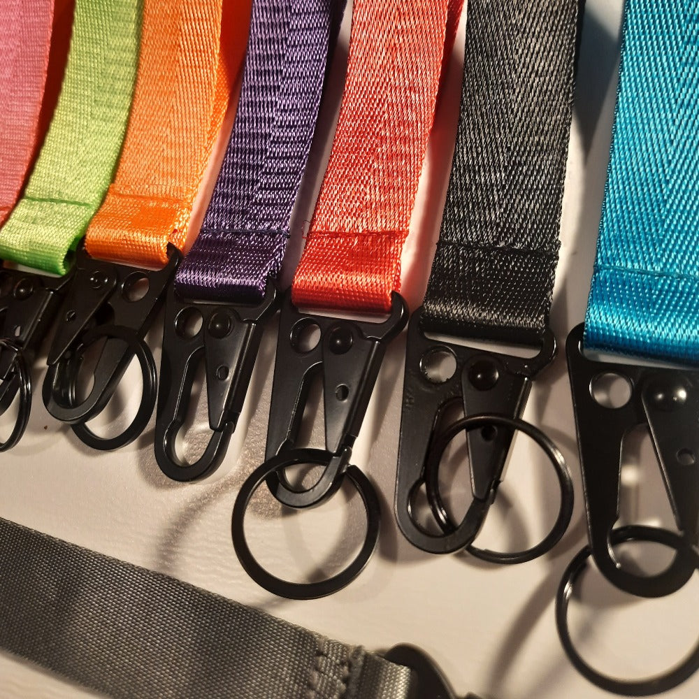 Personalised Key tag key clip keychain keyring lanyard