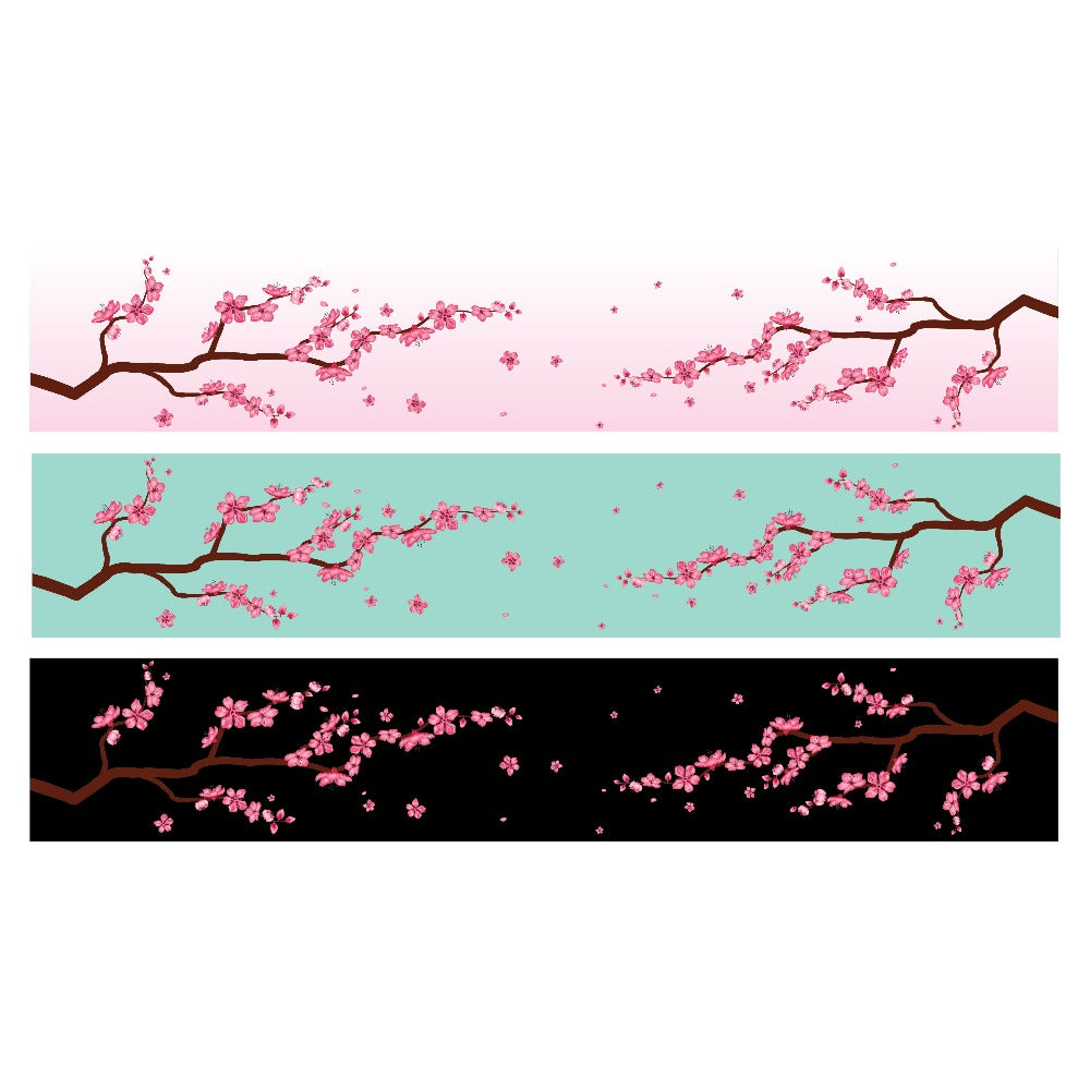 Sakura, Cherry Blossom JDM style sun strip windscreen banner 
