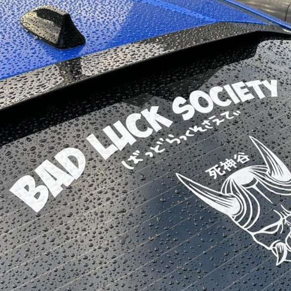 Bad Luck SOciety  large rear window graphic