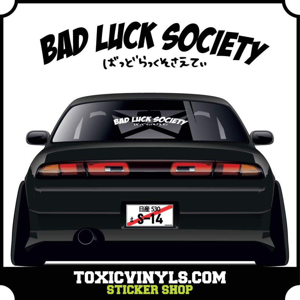 Bad Luck Society JDM Large Rear window graphic sticker