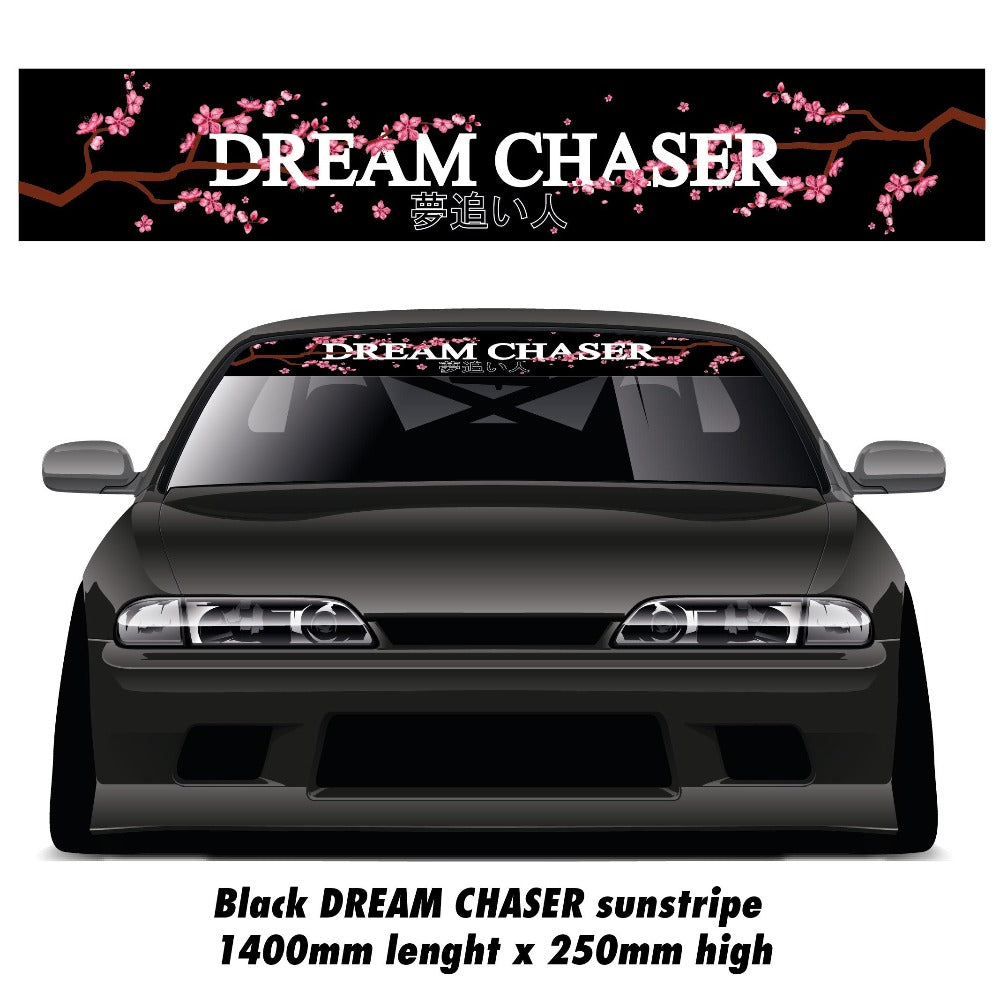 DREAM CHASER CAR SUNSTRIPE WINDSCREEN BANNER VINYL STICKER