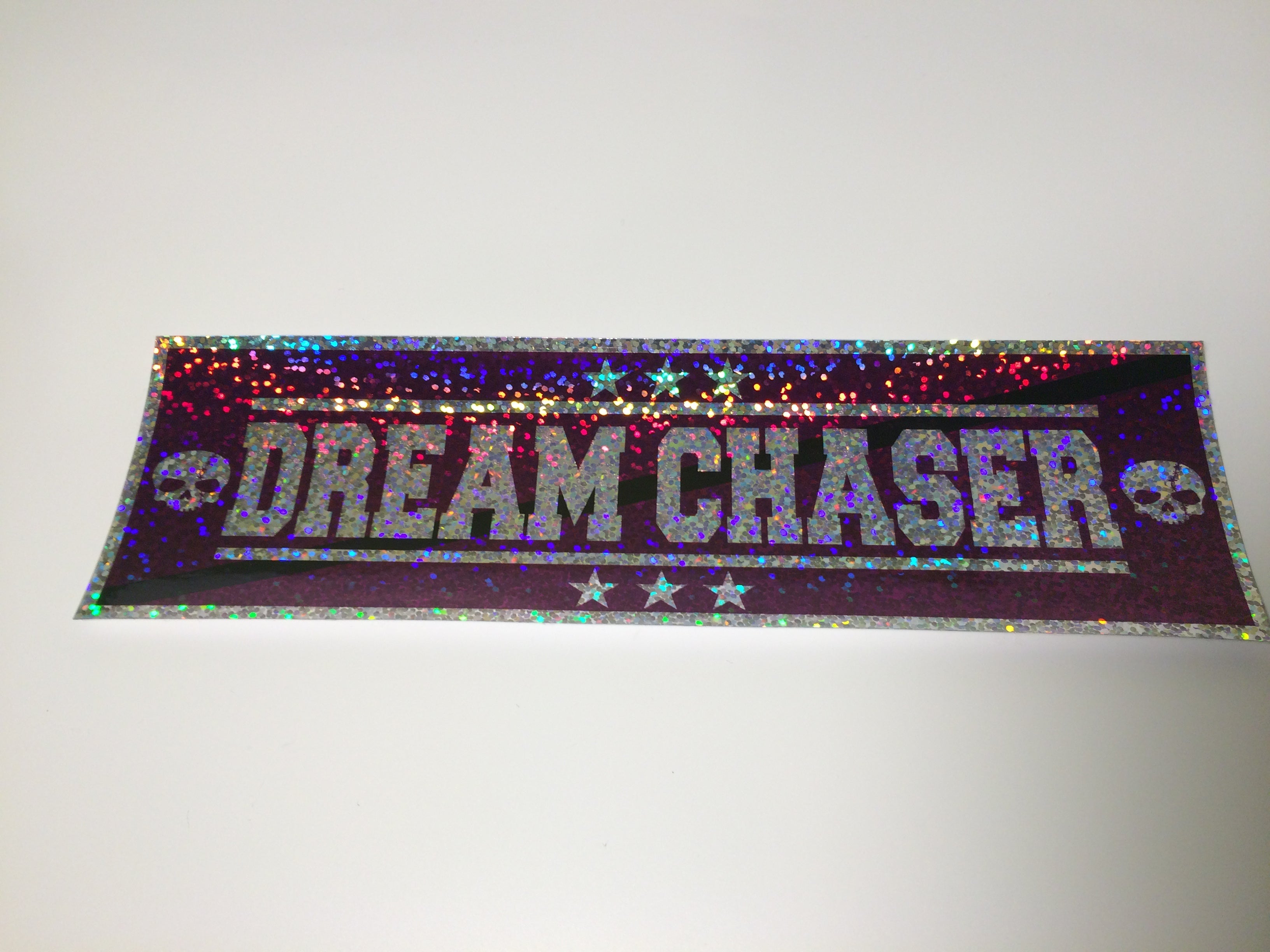 Dream Chaser Purple on Sparkle Slap Sticker
