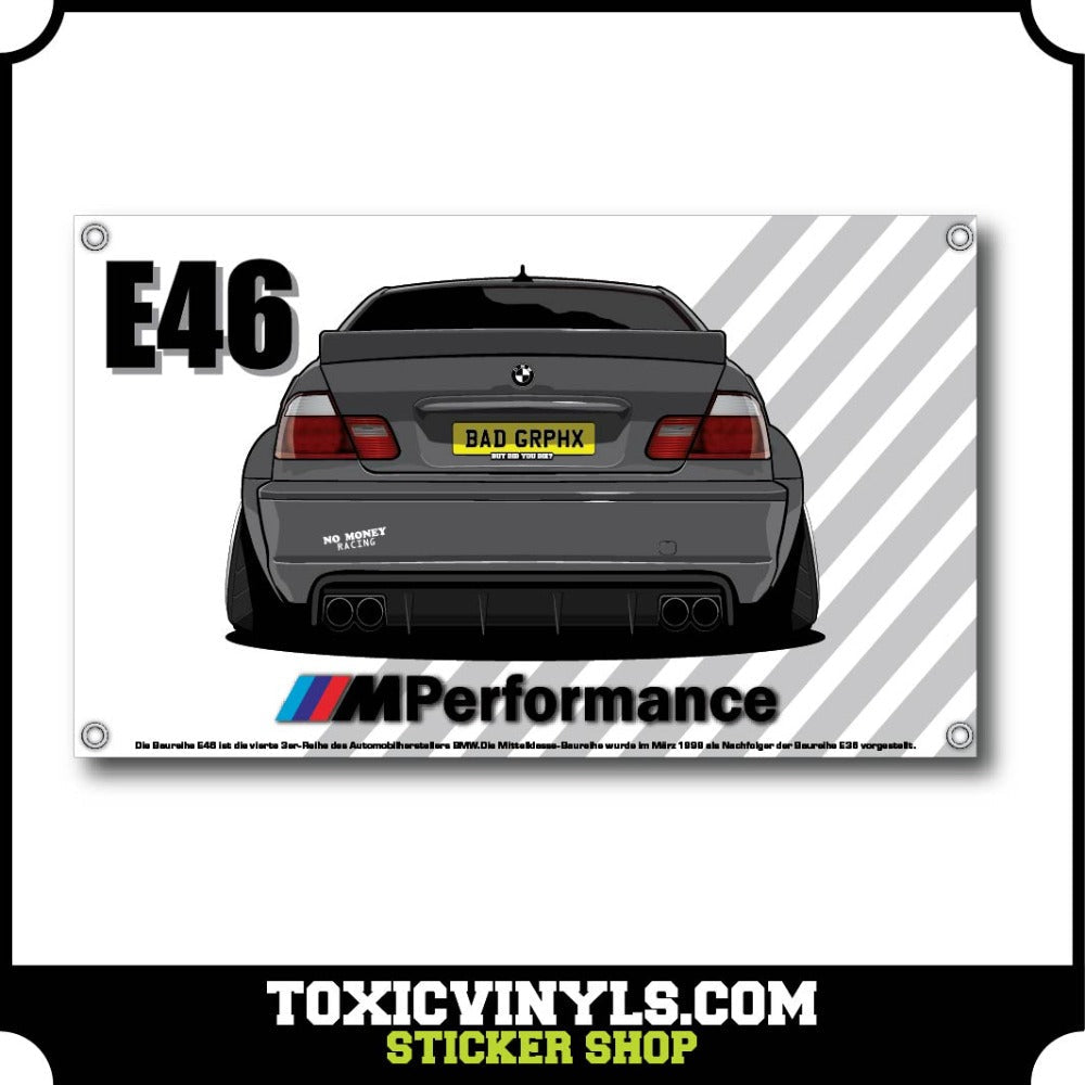 Workshop Banner BMW E46 Garage Banner E36