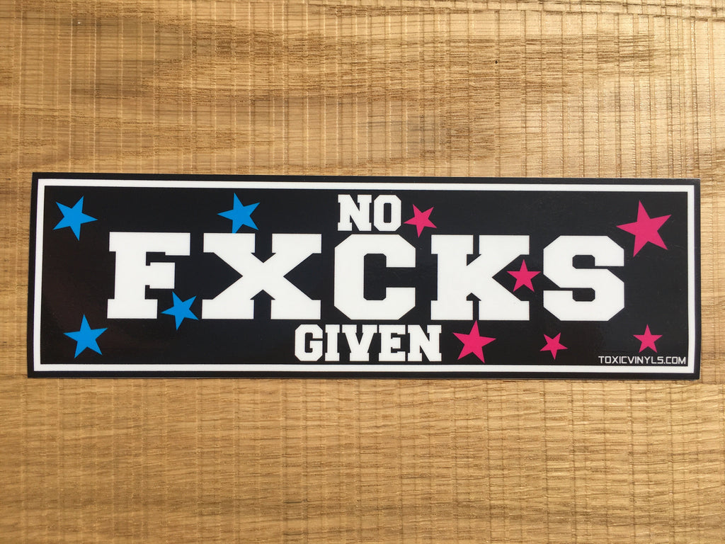 NO FXCKS GIVEN JDM Drift Slap Sticker