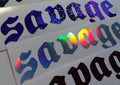 savage die cut vinyl sticker