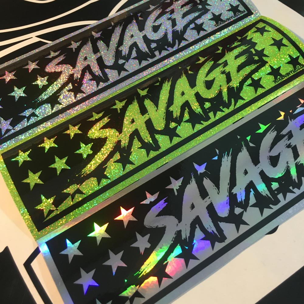 SAVAGE slap sticker by toxicvinyls.com