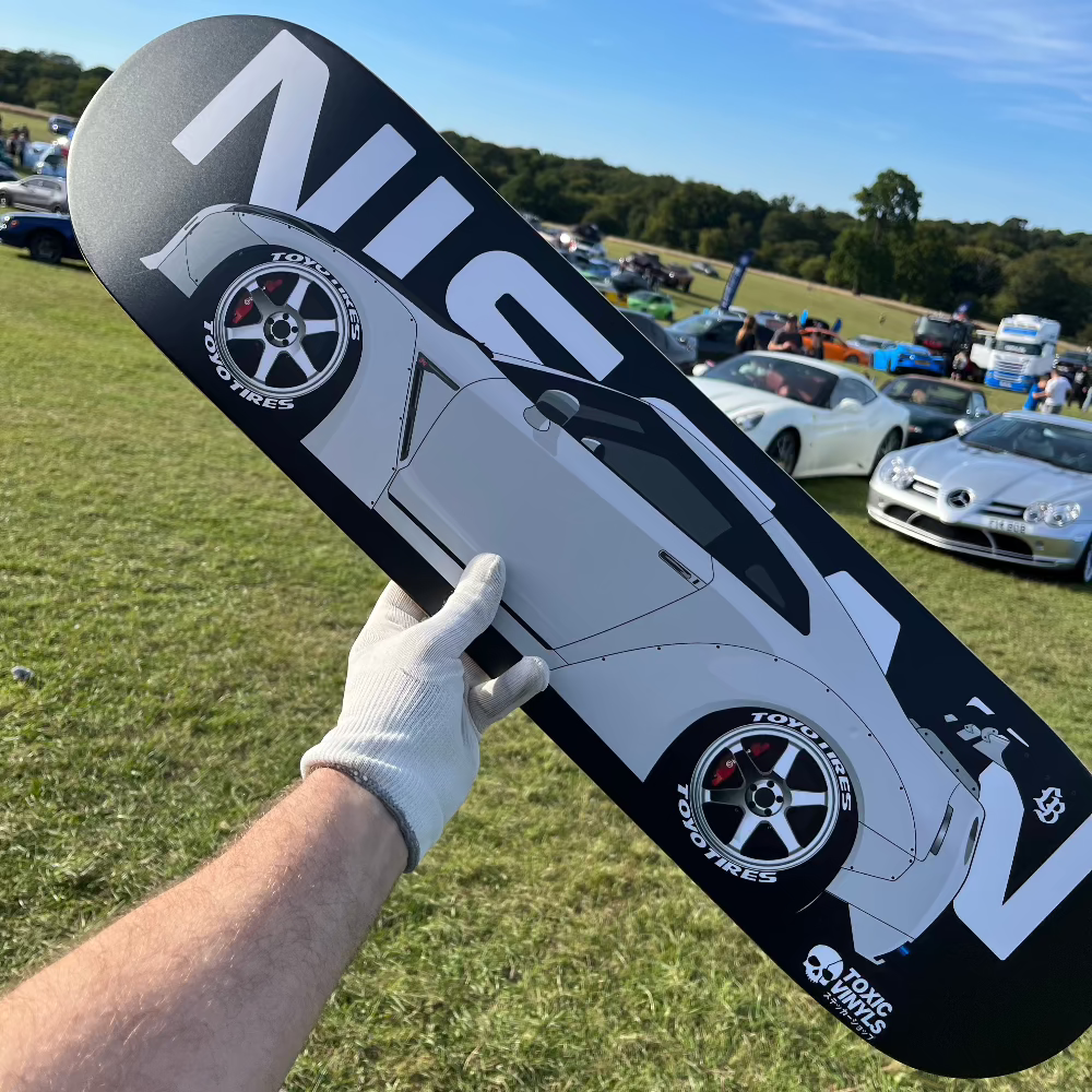 Nissan GTR35 Godzilla skyline JDM car skate deck wall art
