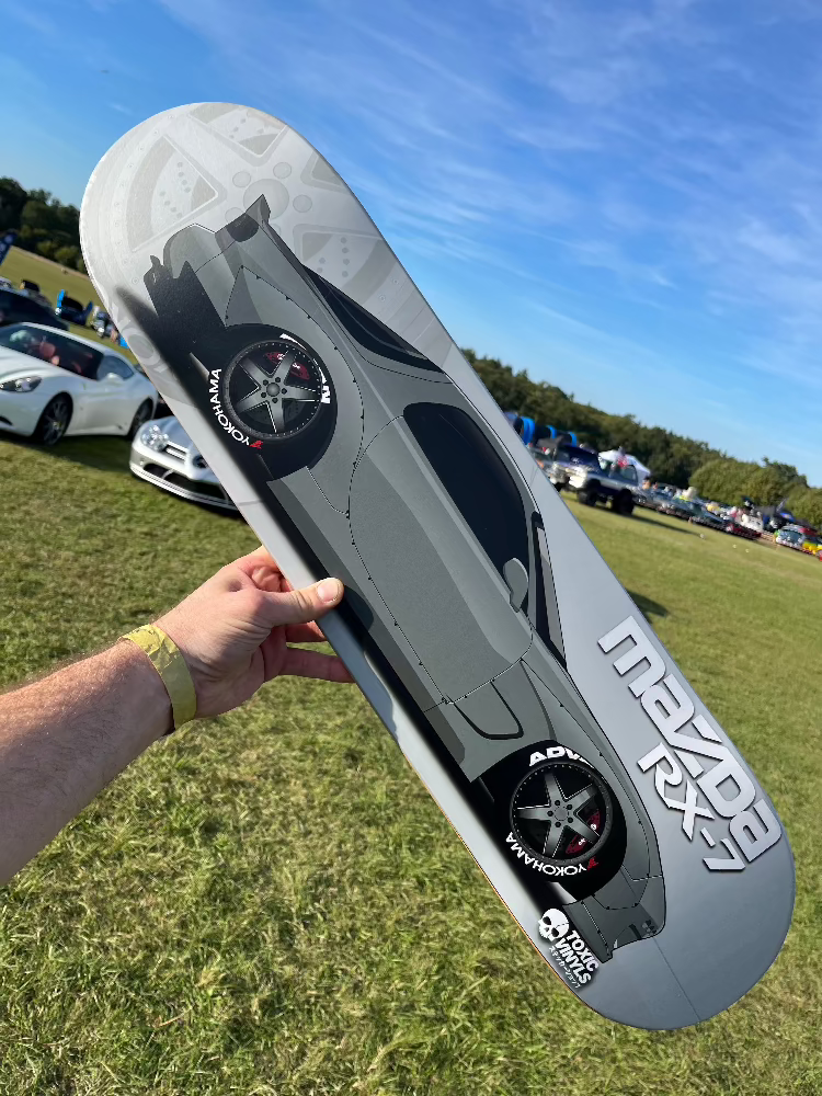 Mazda RX7 JDM car skate deck wall art