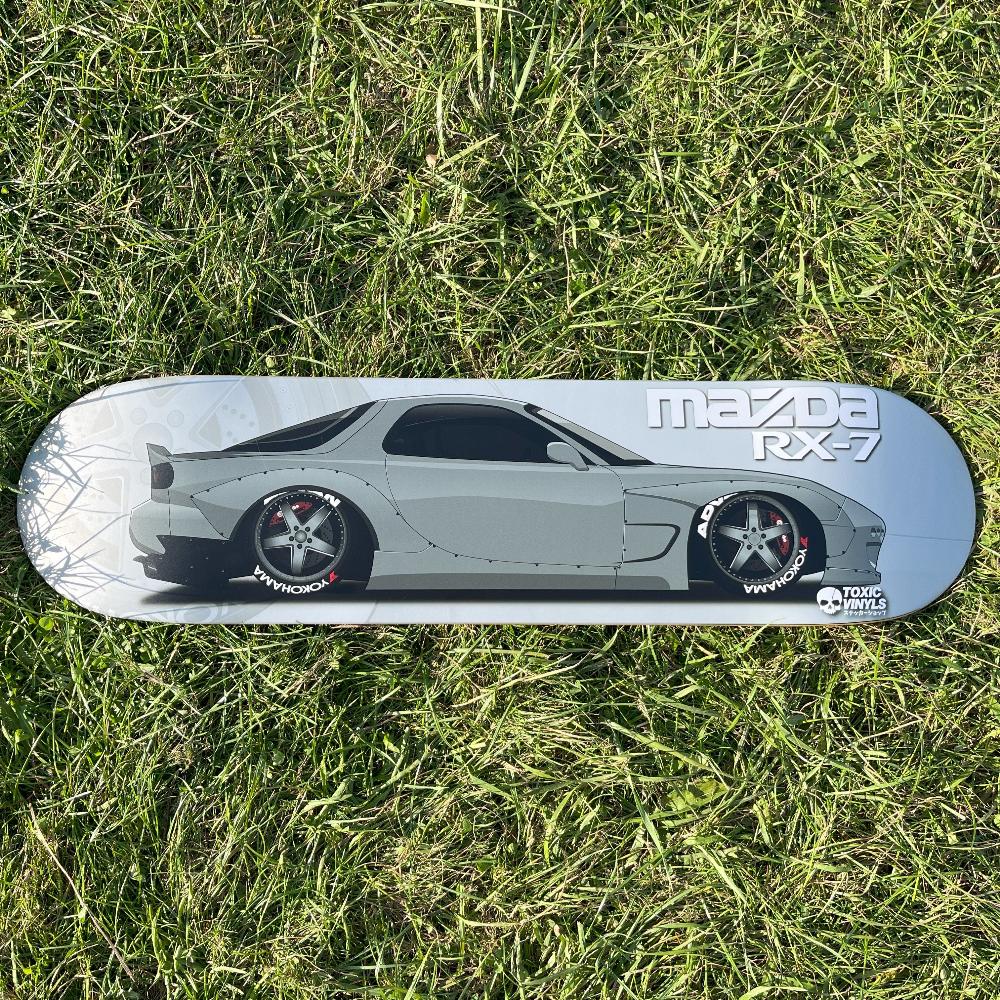 Mazda RX7 JDM car skate deck wall art