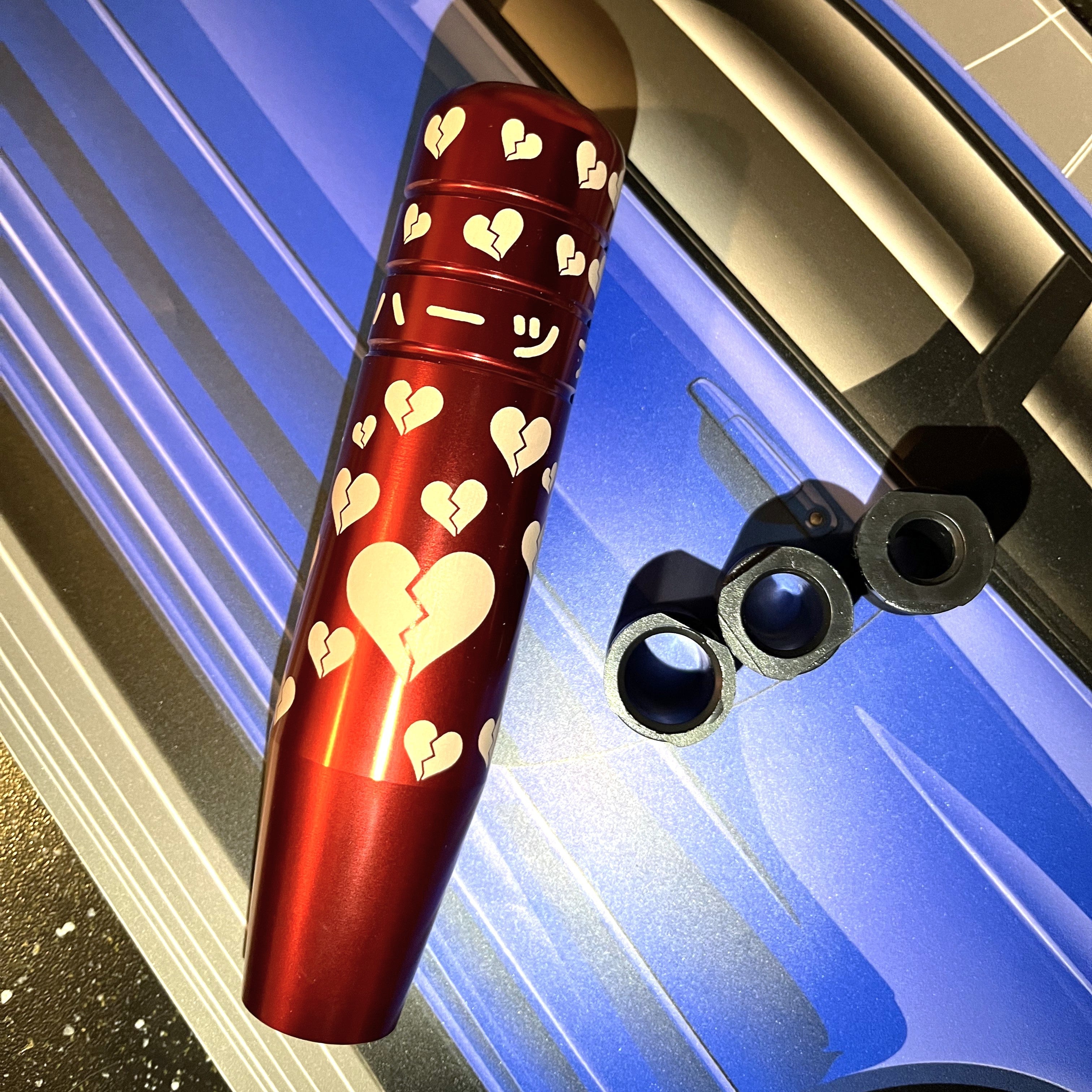 Broken Hearts Engraved JDM Gear Knob JDM Gear Stick Game shifter