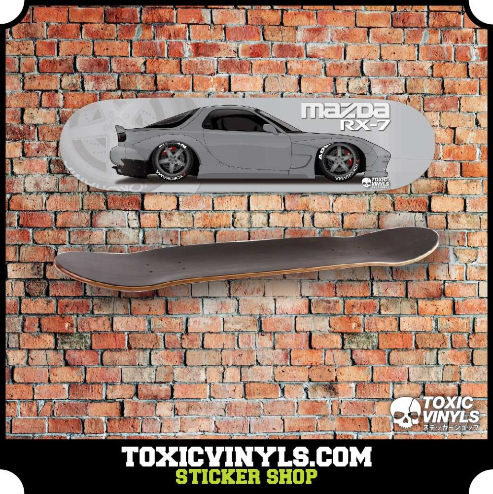 Mazda RX7 JDM car skate deck wall art