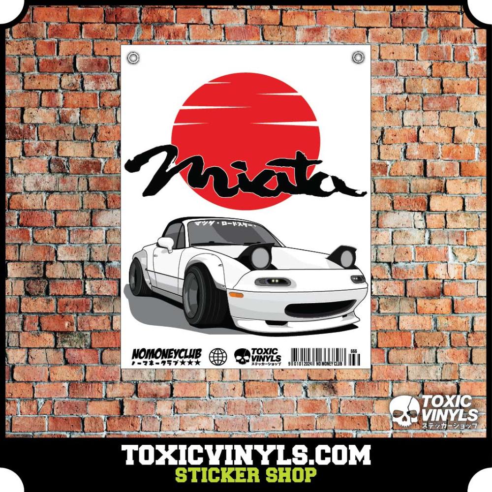 Jdm Workshop Banner Mazda Miata MX5