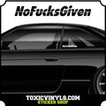 No Fucks Given car sticker