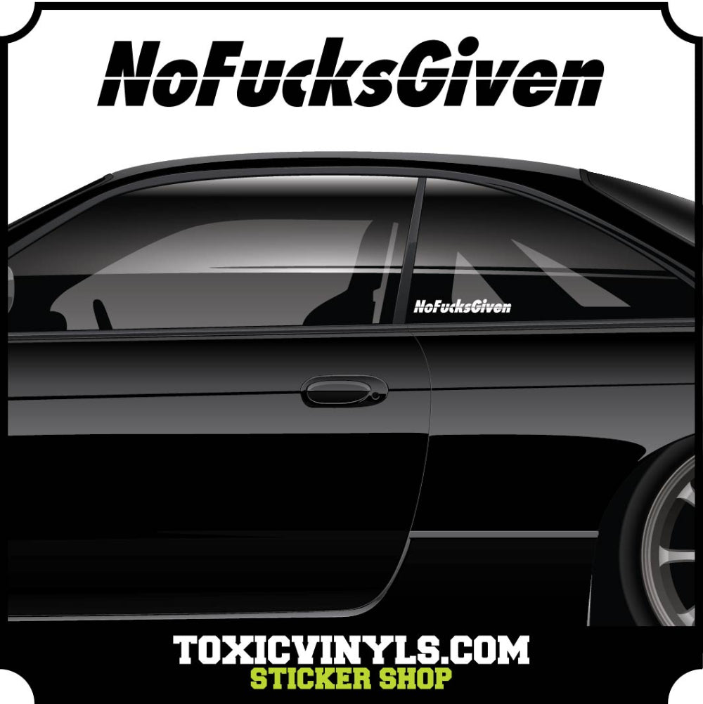 No Fucks Given car sticker