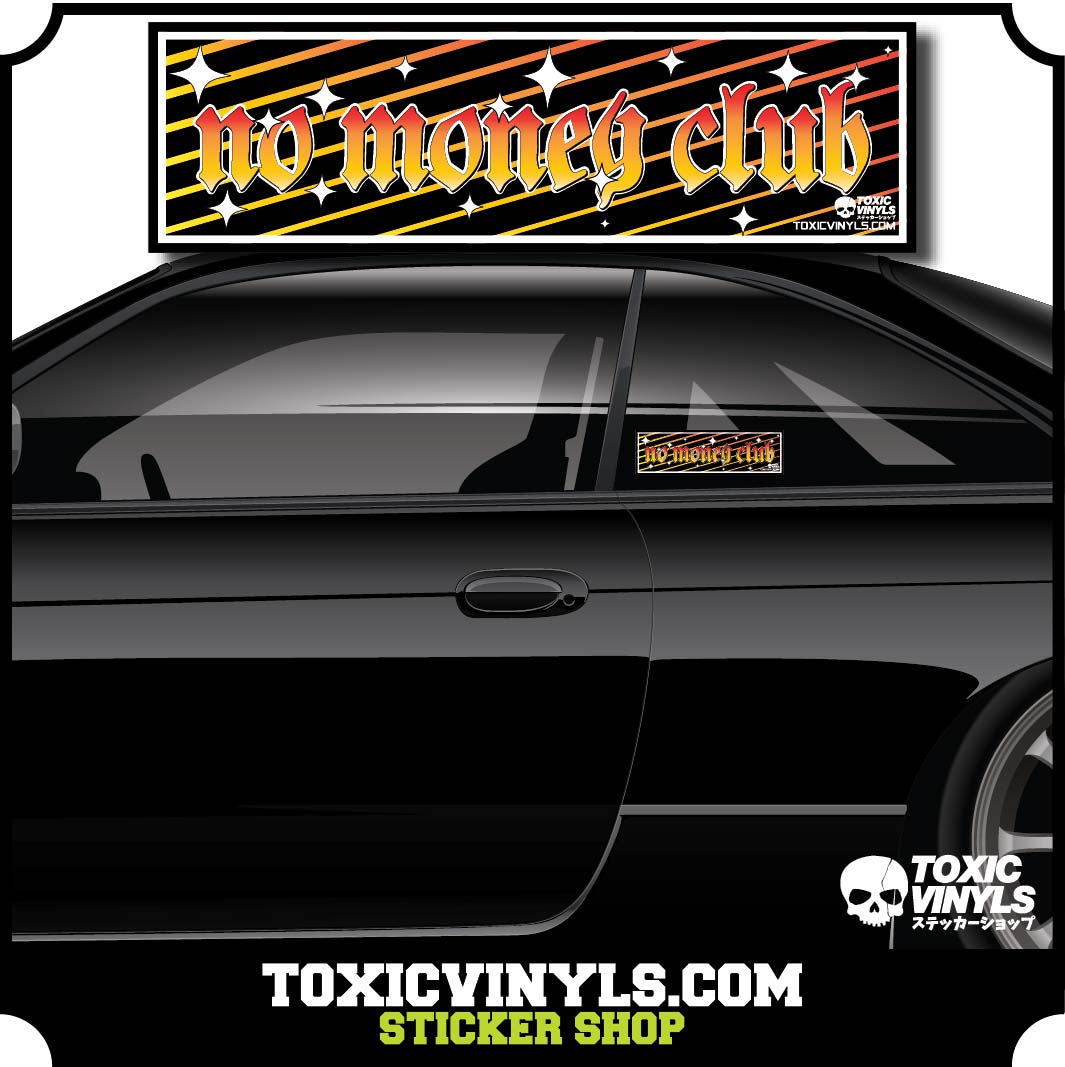 No Money Club 24 Slap Sticker