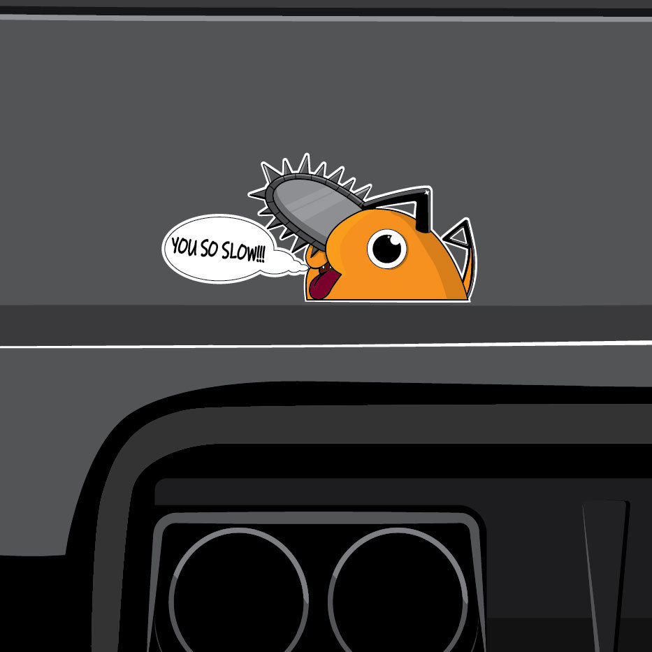 Pochita peeker jdm sticker