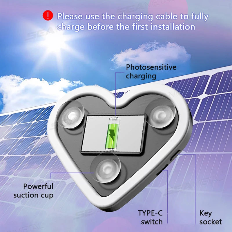 Heart Shaped Car Ambient Light Led Atmosphere Light