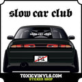 slow car club large rear window graphic