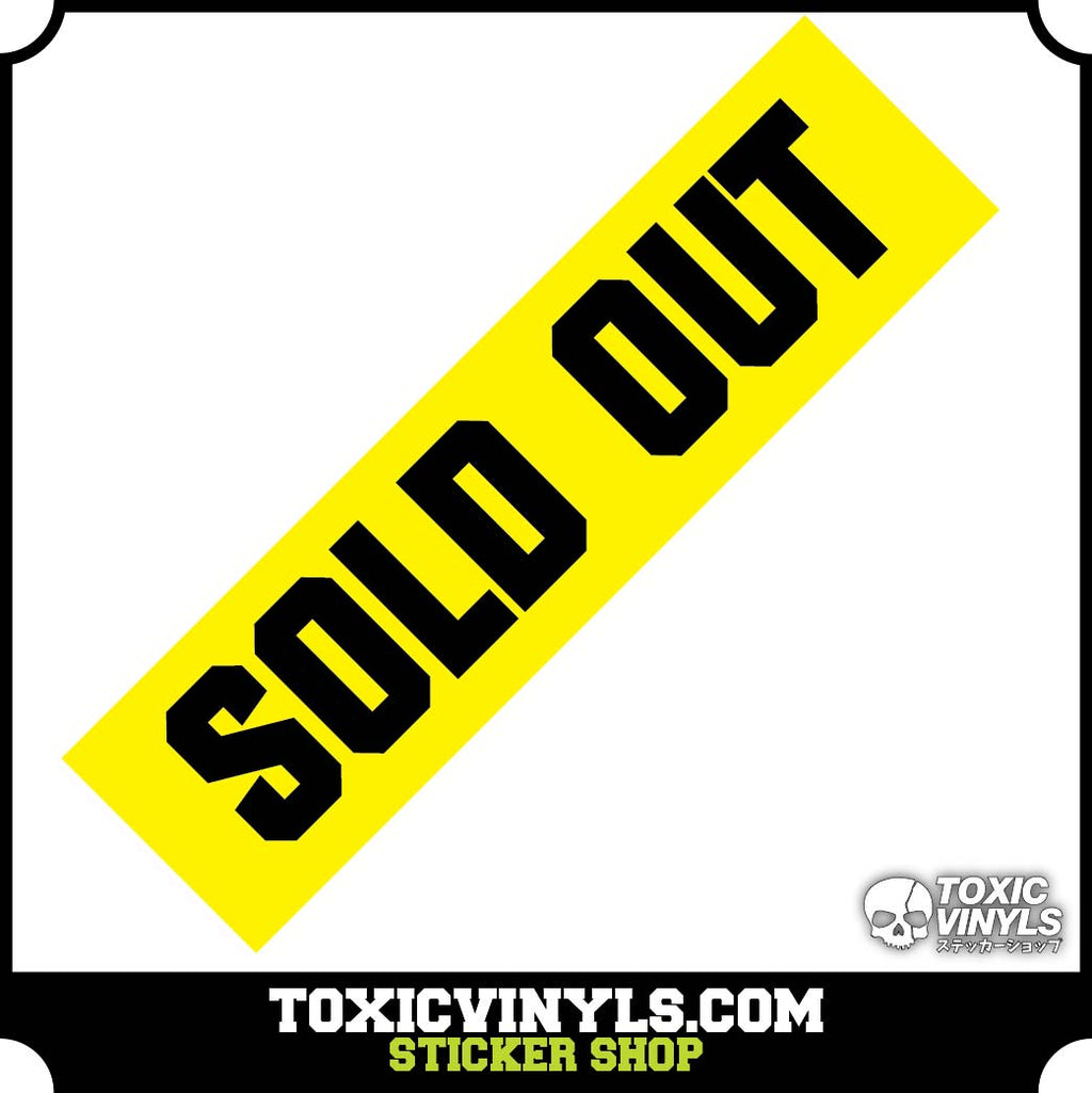 LOCALLY HATED windscreen banner vinyl sticker