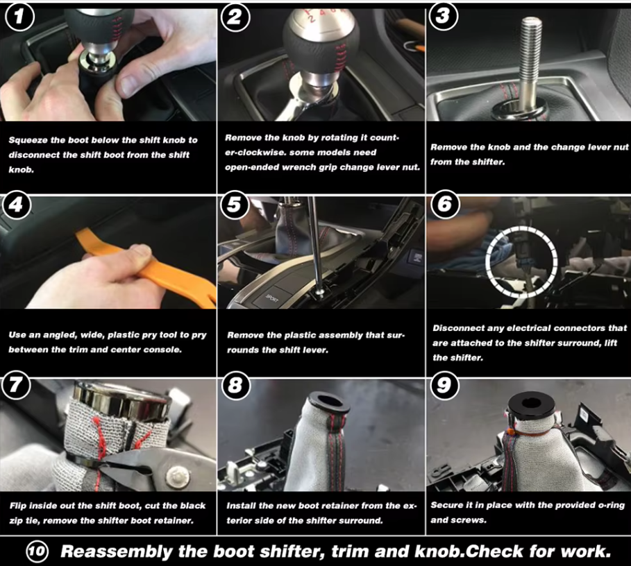 Universal Shift Knob Stopper Shifting Head Limiter Fixed Base Gear Head Buckle Aluminum Car Gear Knob