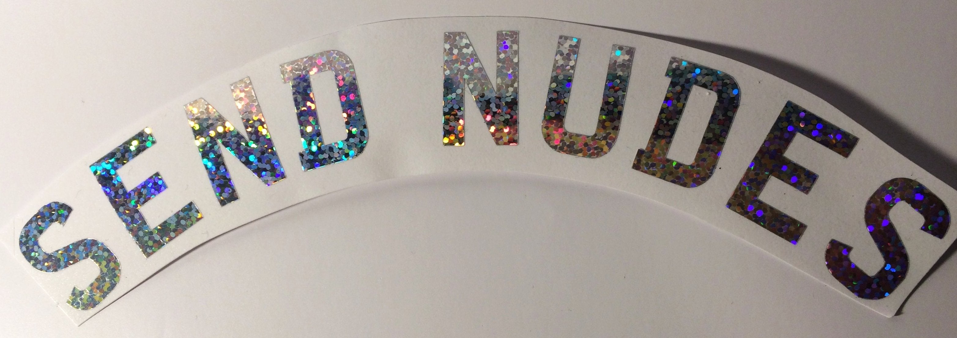 SEND NUDES die cut vinyl sticker