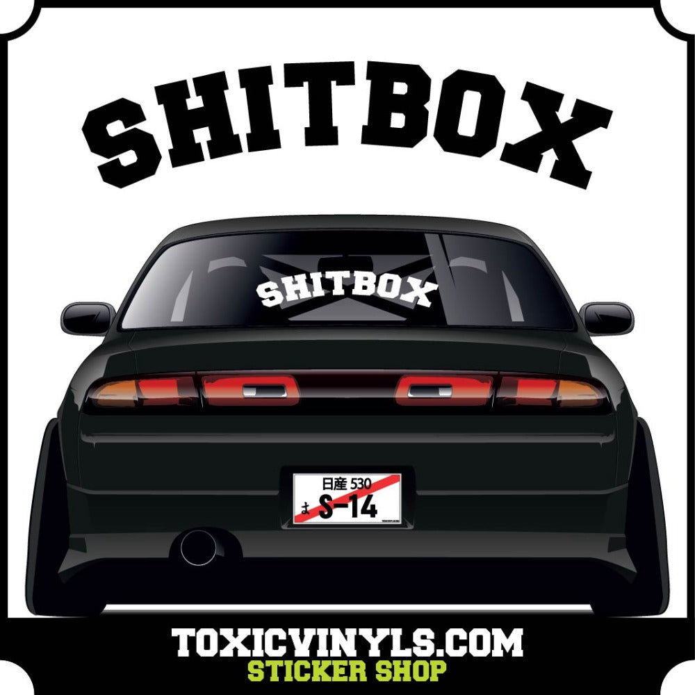 Shitbox large rear window graphic