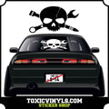 Skull  large rear window graphic