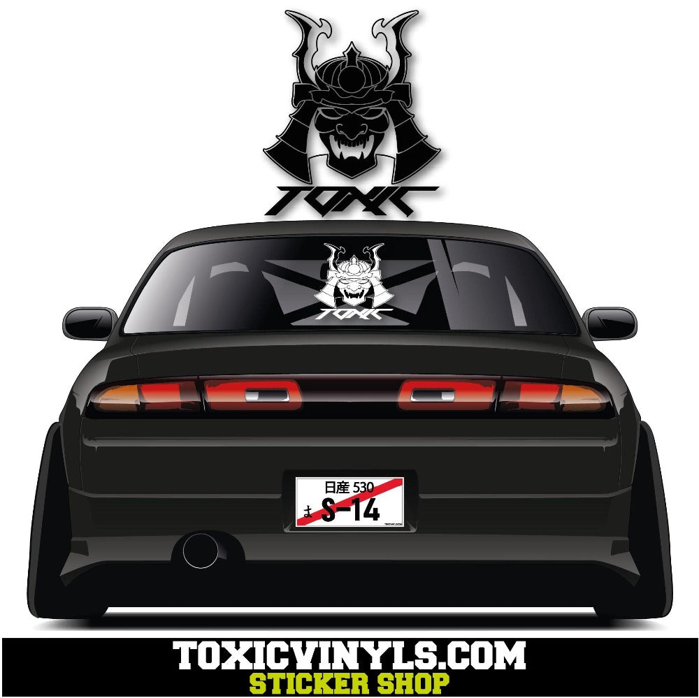 Samurai  large rear window graphic