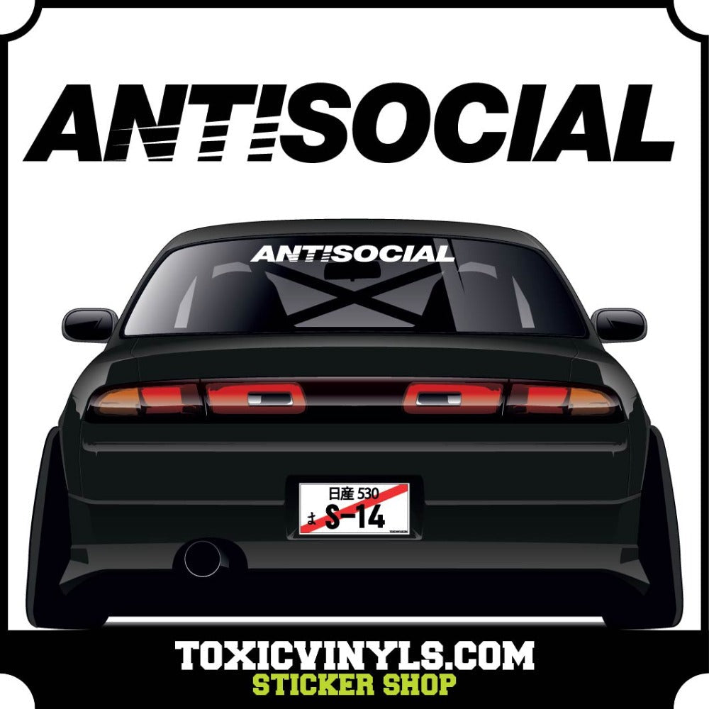 ANTISOCIAL LARGE REAR WINDOW GRAPHIC 