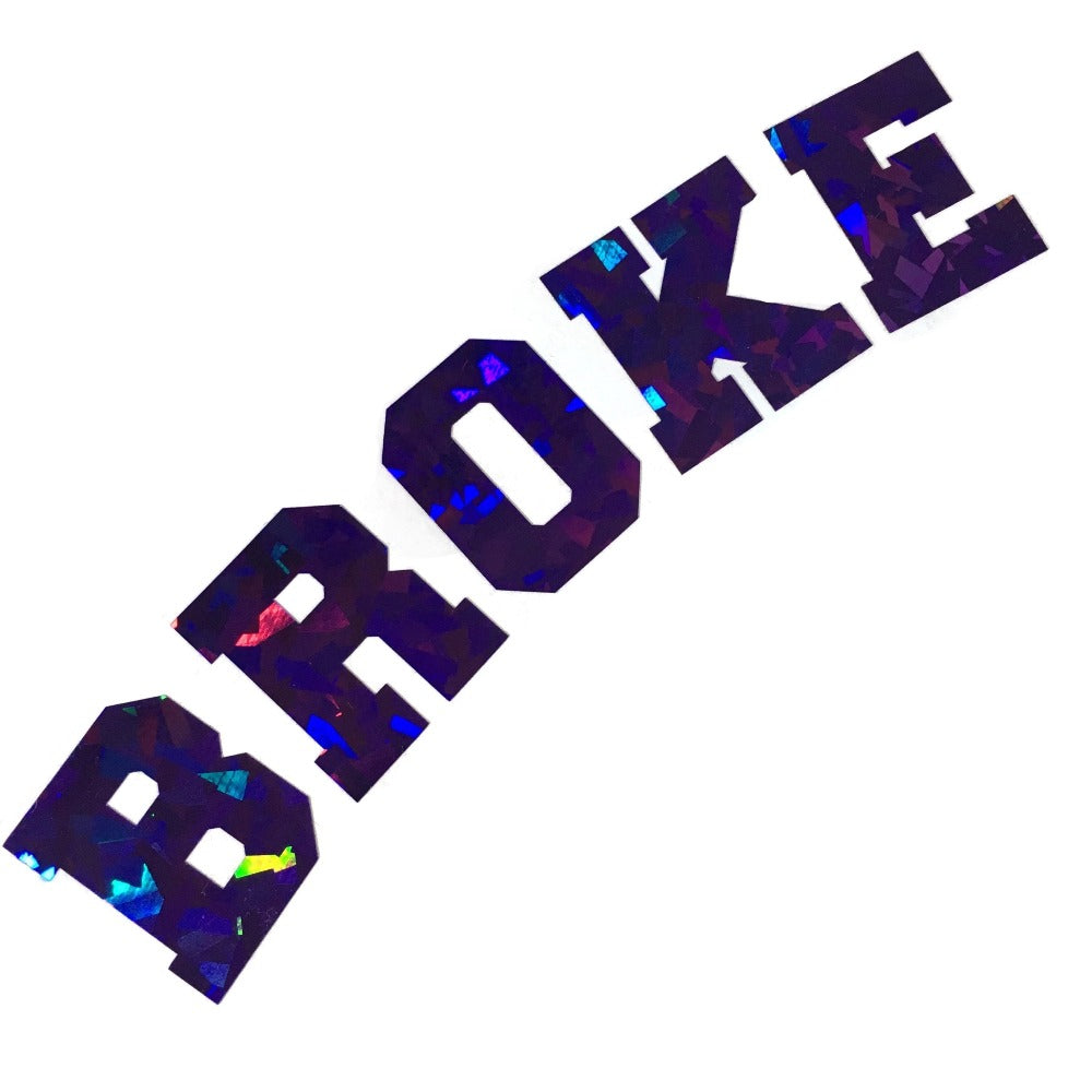 Broke  large rear window graphic