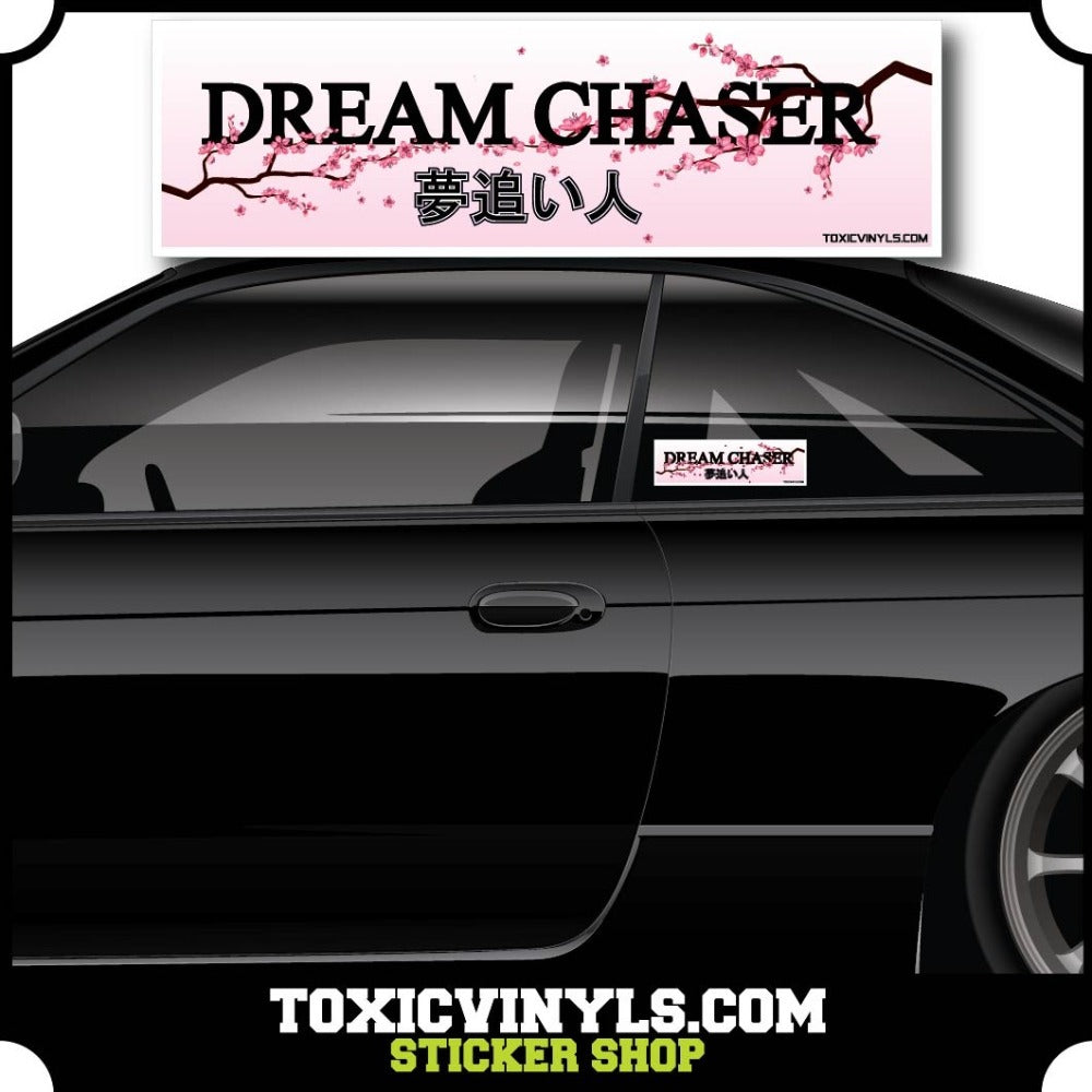 Drem chaser Jdm slap sticker sakura cherry blossom