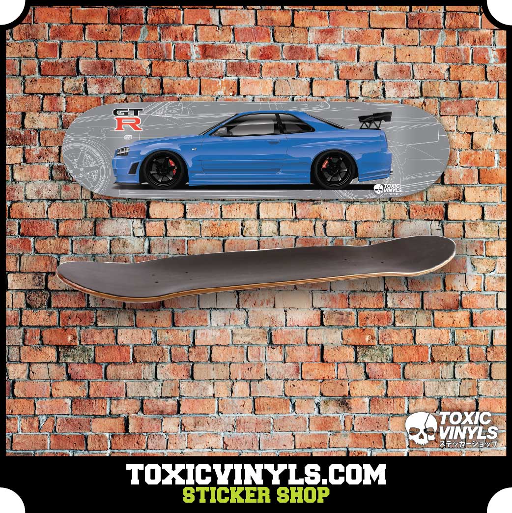 Nissan GTR r34 Skate Deck