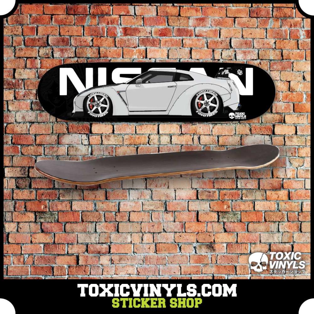 Nissan GTR35 Godzilla not skyline JDM car skate deck wall art