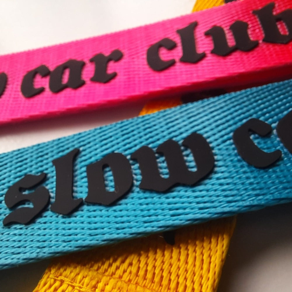 slow car club keyring keytag key clip