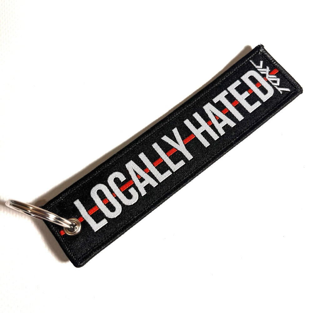 LOCALLY HATED  key tag keyring remove before flyght keyring