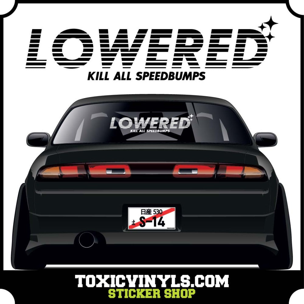 LOWERED Rear window graphic 