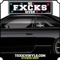 No FXCKS GIVEN slap sticker