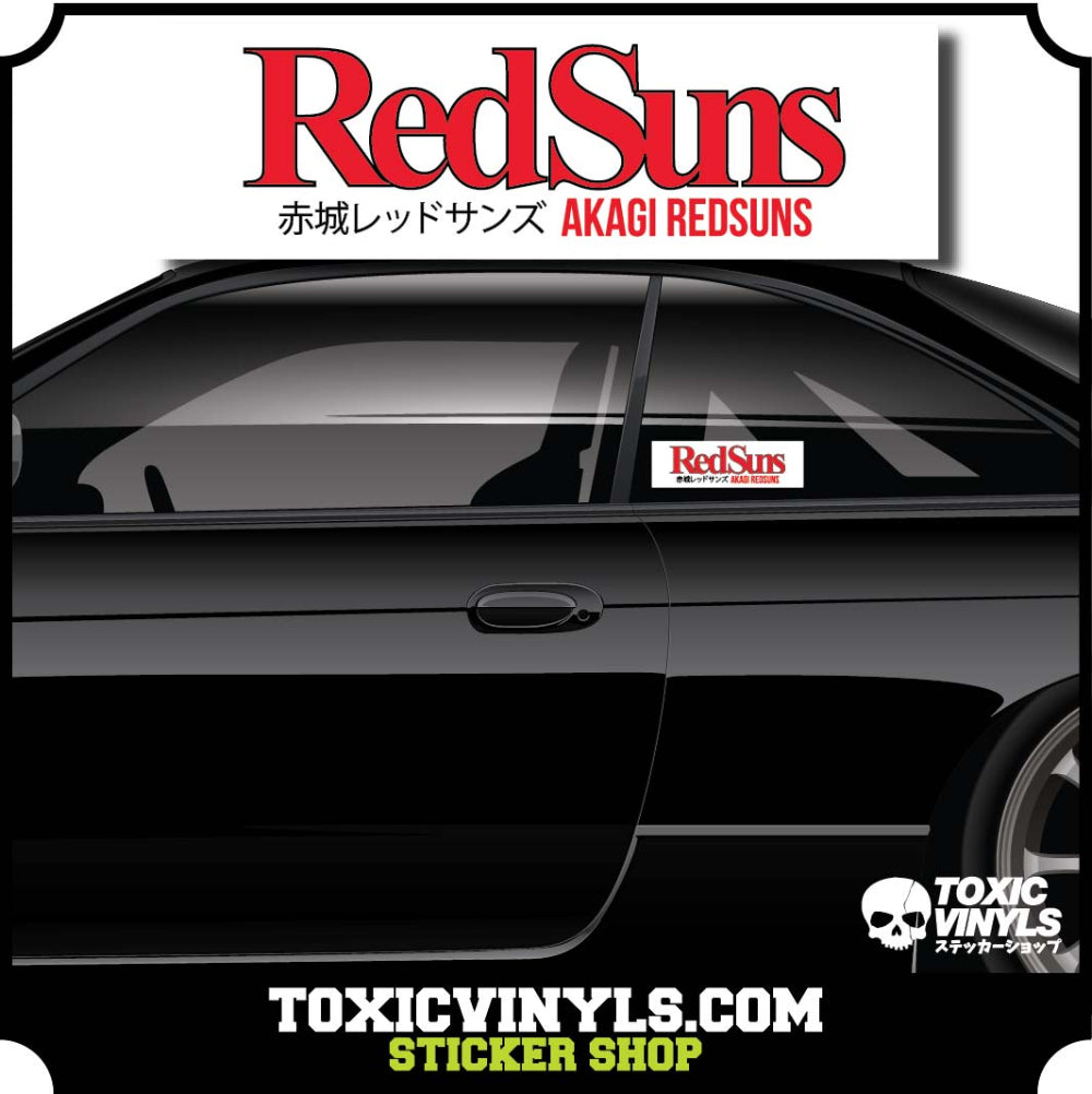 Red Suns akagi redsuns premium jdm slap sticker