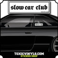Slap sticker Slow car club b/w