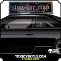 Sparkle slow car club sakur jdm slap sticker