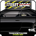 STREET LEGAL  premium slap sticker 