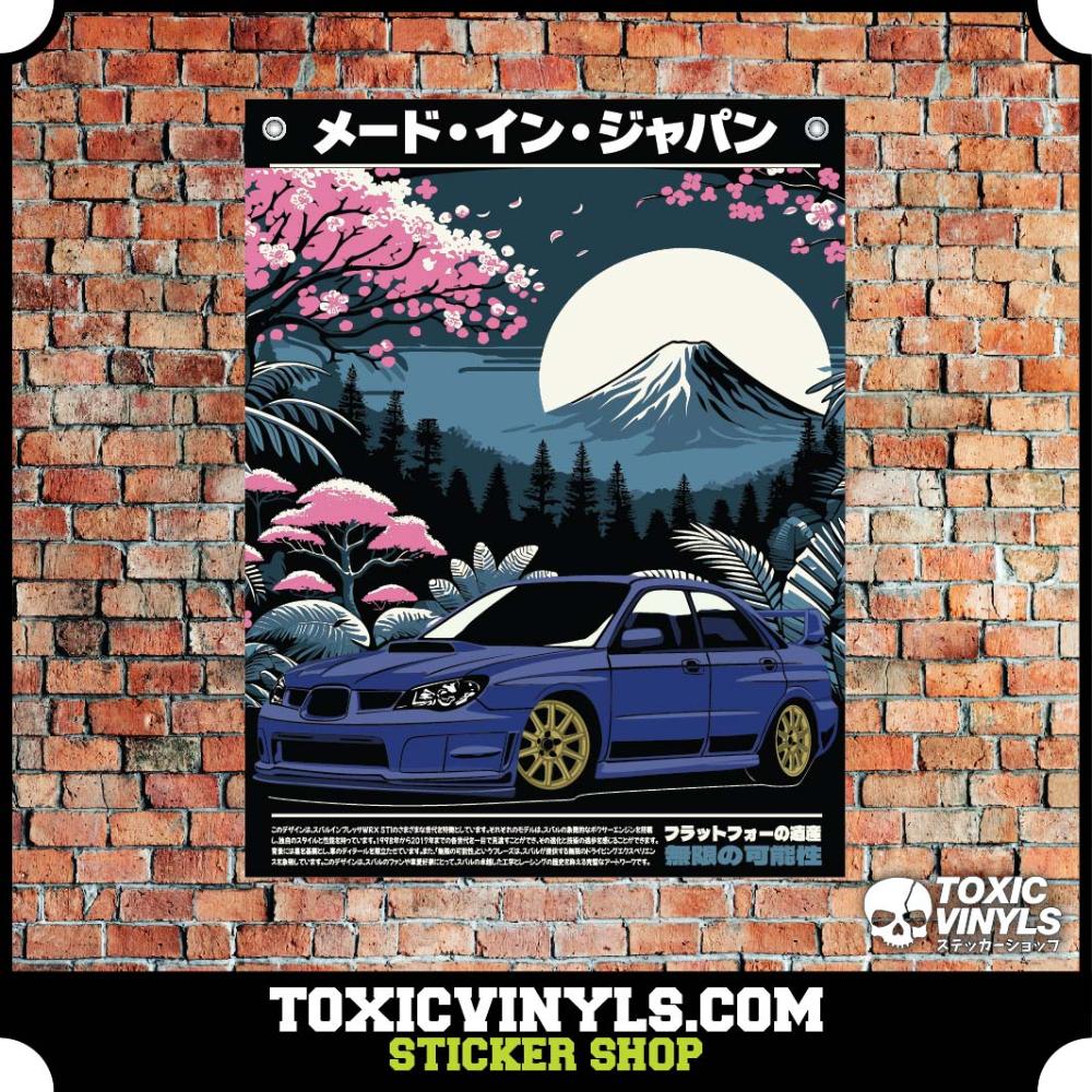 Jdm Workshop Banner Subaru Impreza 