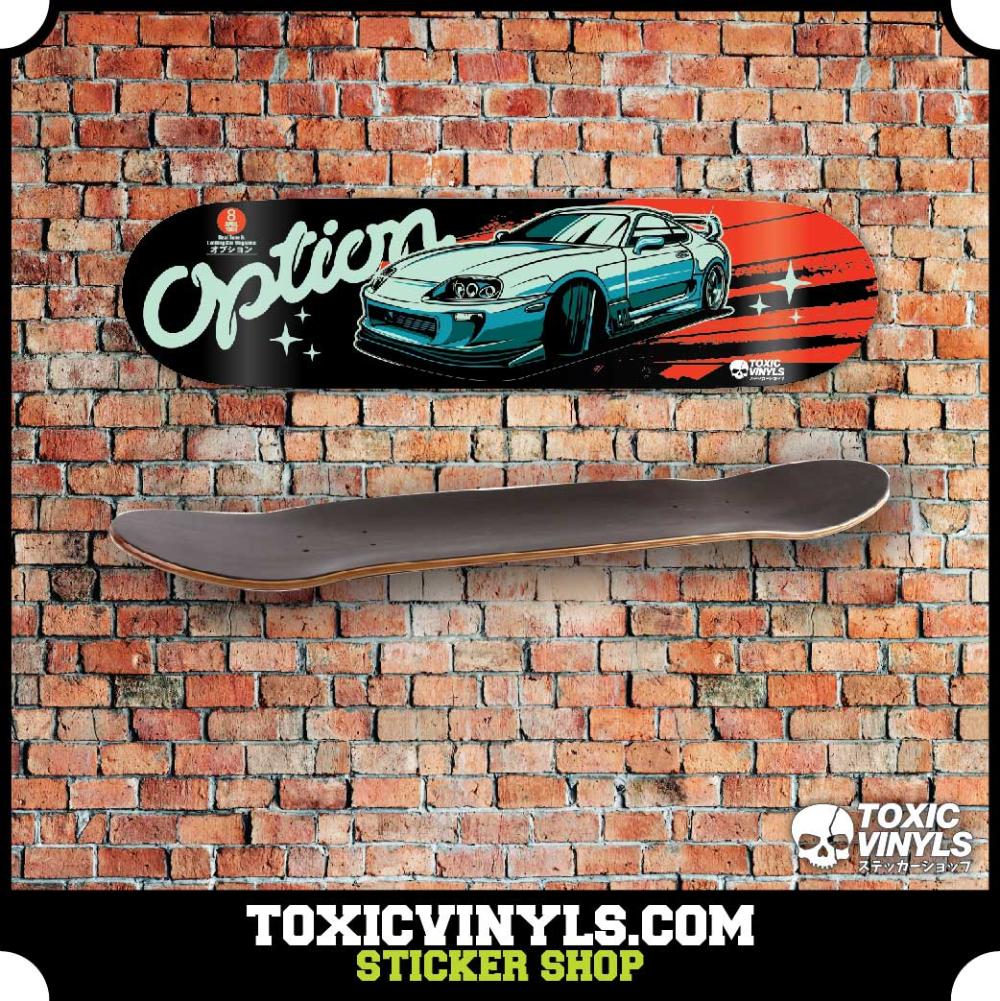 Toyota supra jdm skate deck