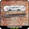 Toyota Supra MK4 JDM Skate deck, Wall art with sakura branches