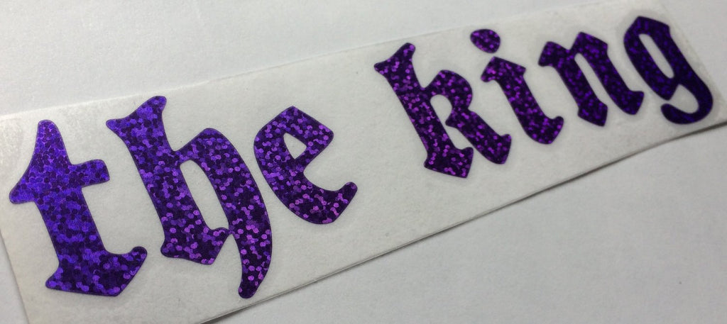 THE KING die cut vinyl sticker